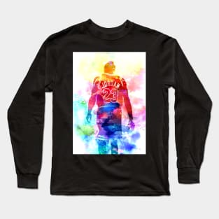 Michael Jordan Watercolor Long Sleeve T-Shirt